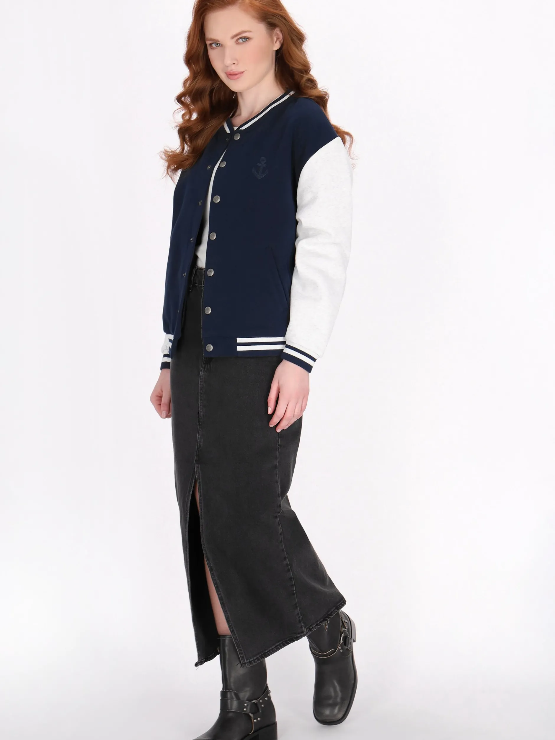 Dreimaster Damen Jacke in marine