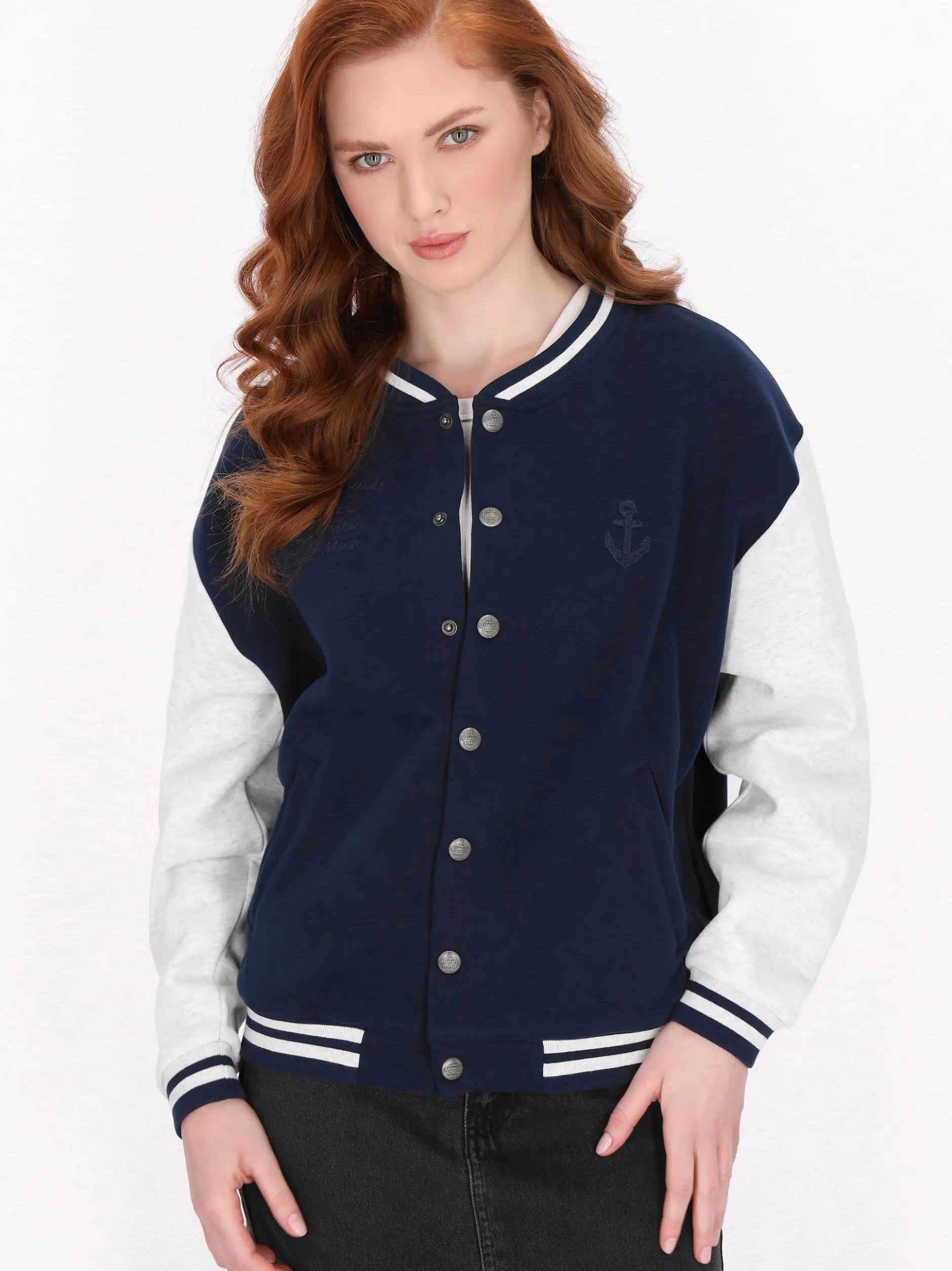 Dreimaster Damen Jacke in marine