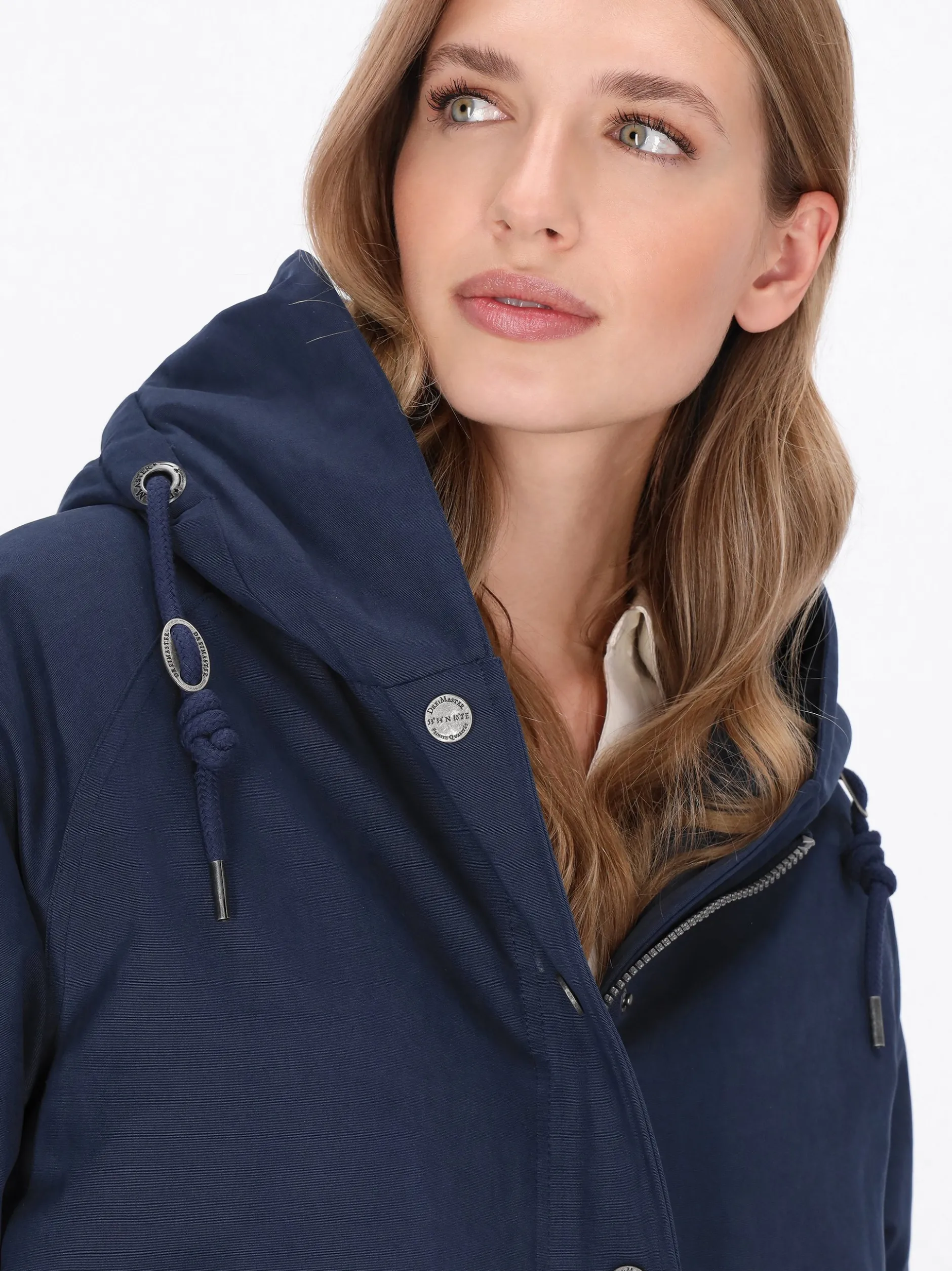 Dreimaster Damen Jacke in marine