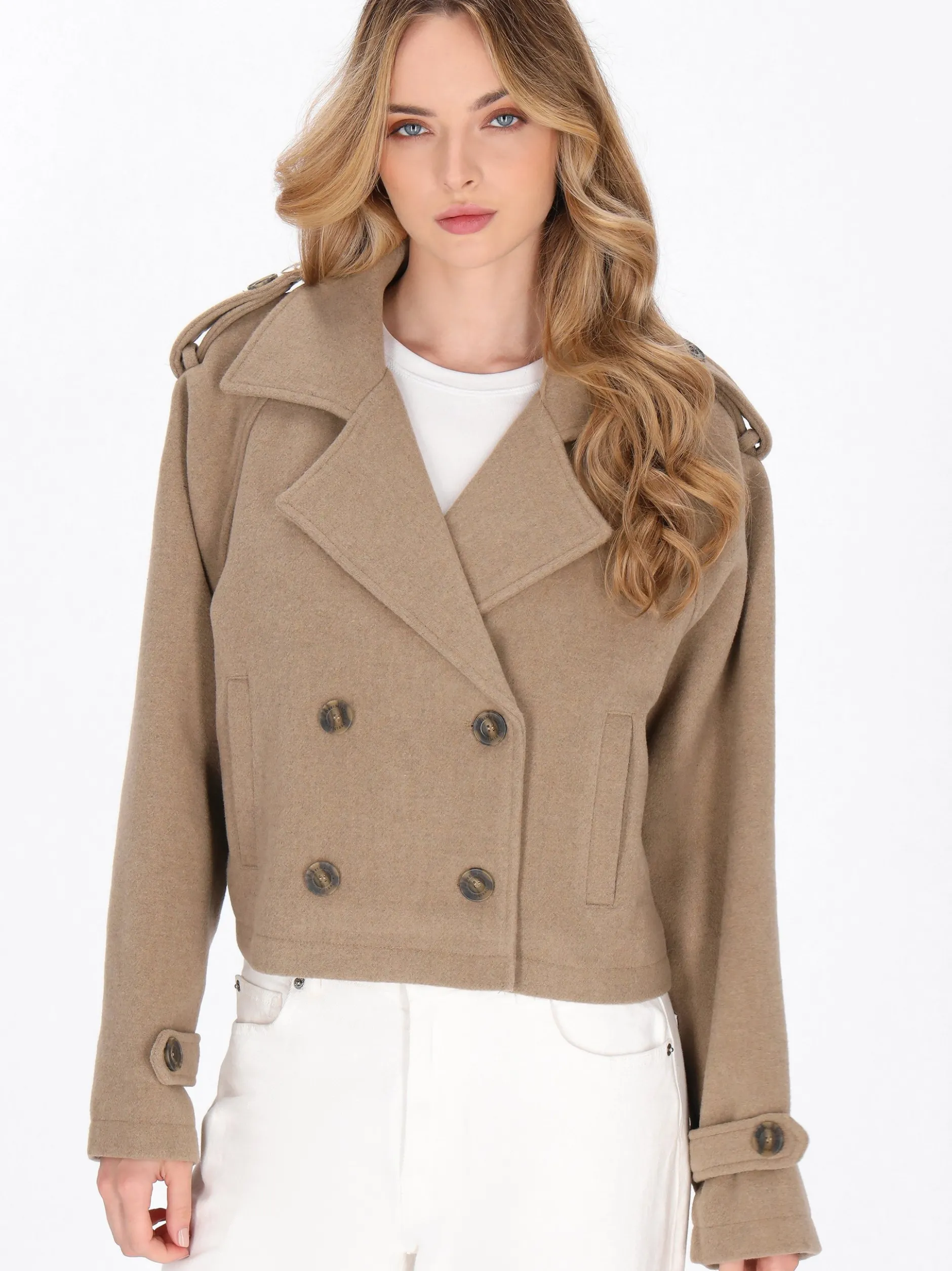 Dreimaster Damen Jacke in nougat