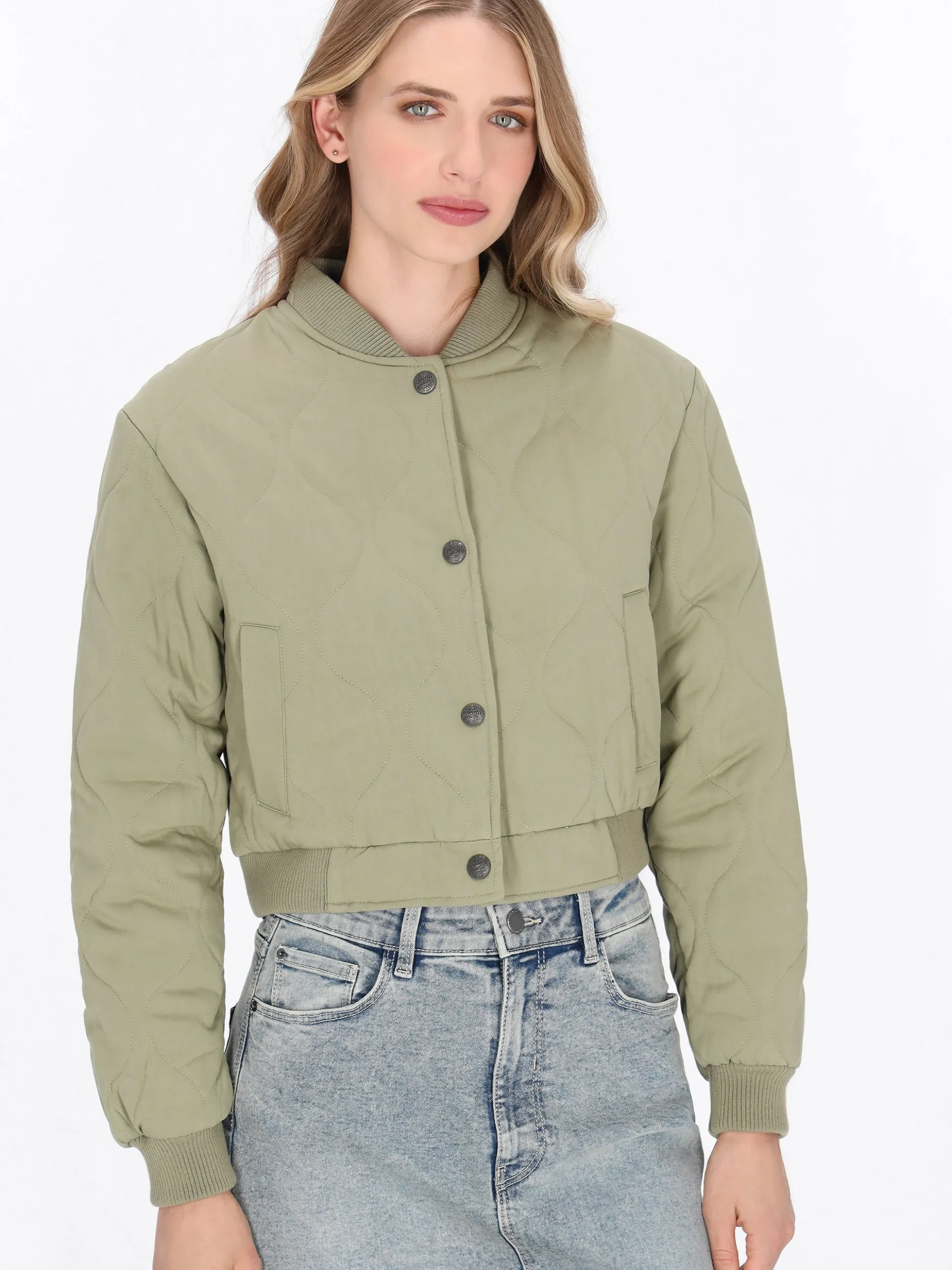 Dreimaster Damen Jacke in oliv