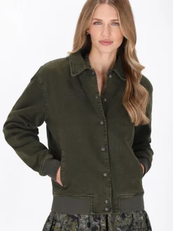 Dreimaster Damen Jacke in oliv