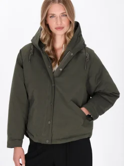 Dreimaster Damen Jacke in oliv