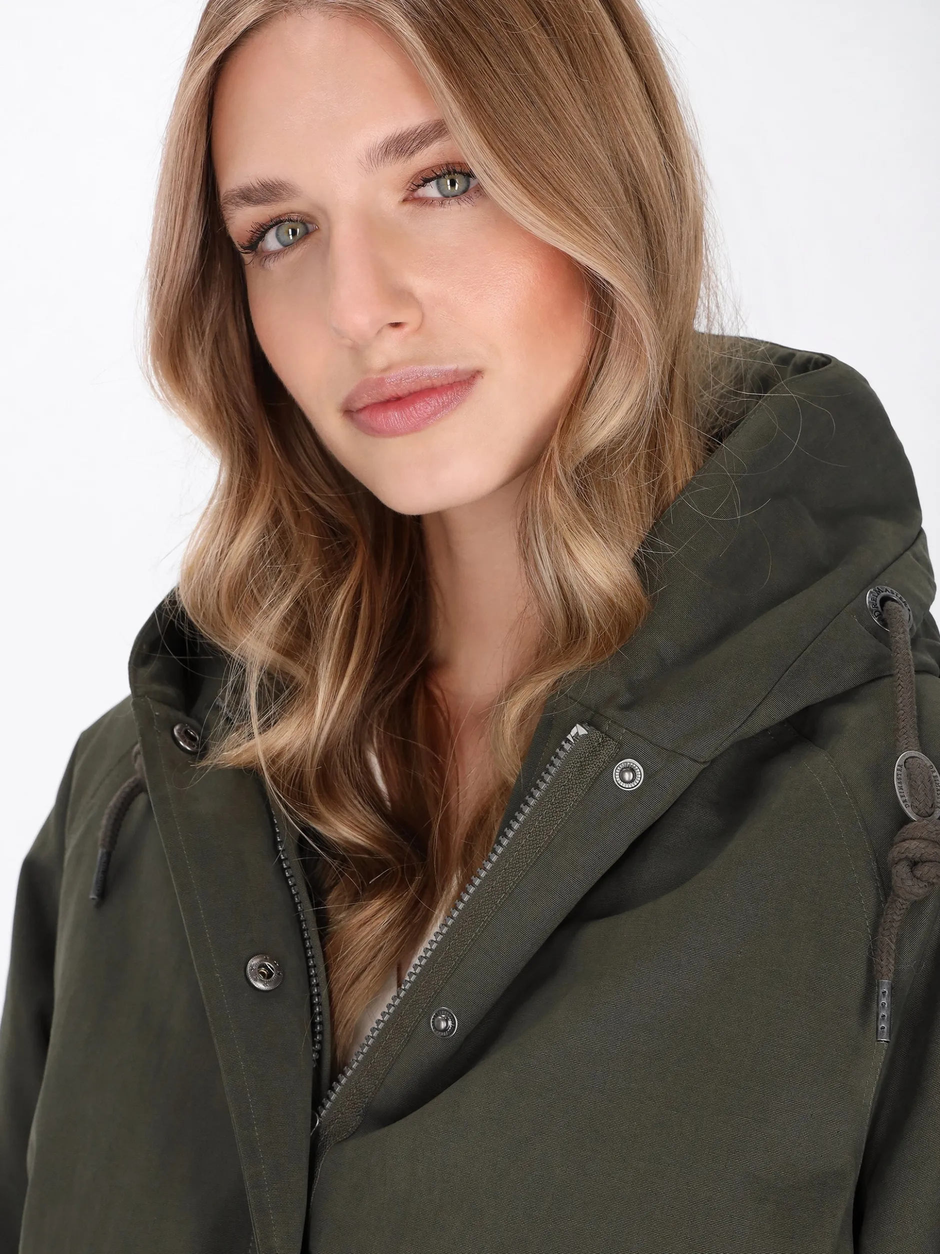 Dreimaster Damen Jacke in oliv