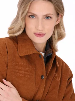 Dreimaster Damen Jacke in orange
