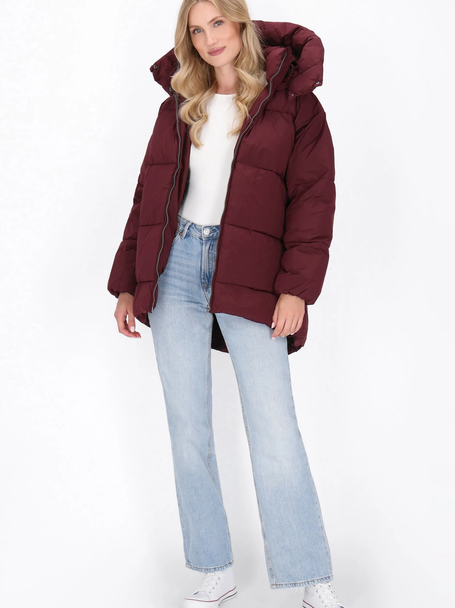 Dreimaster Damen Jacke in rot