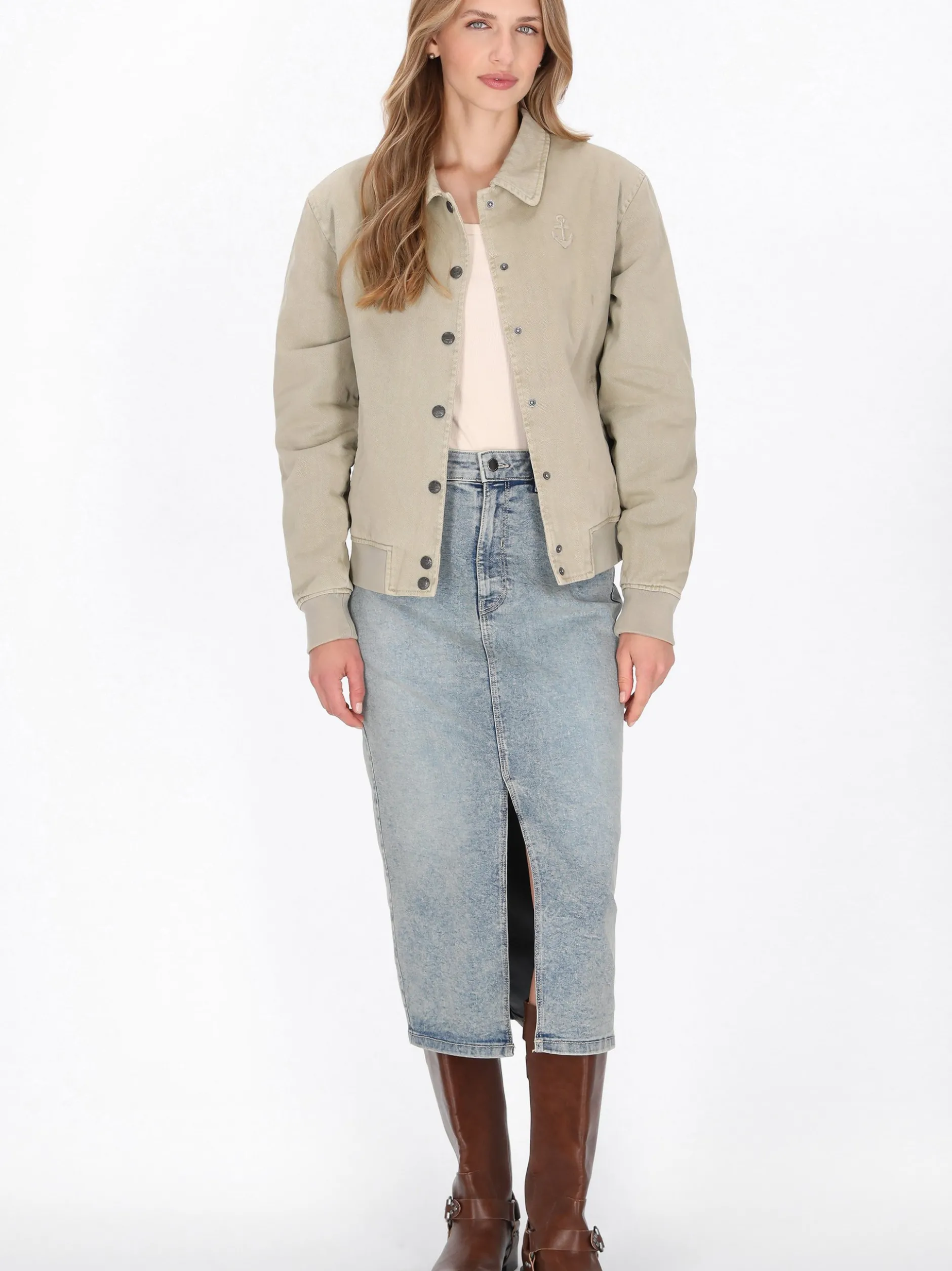 Dreimaster Damen Jacke in sand