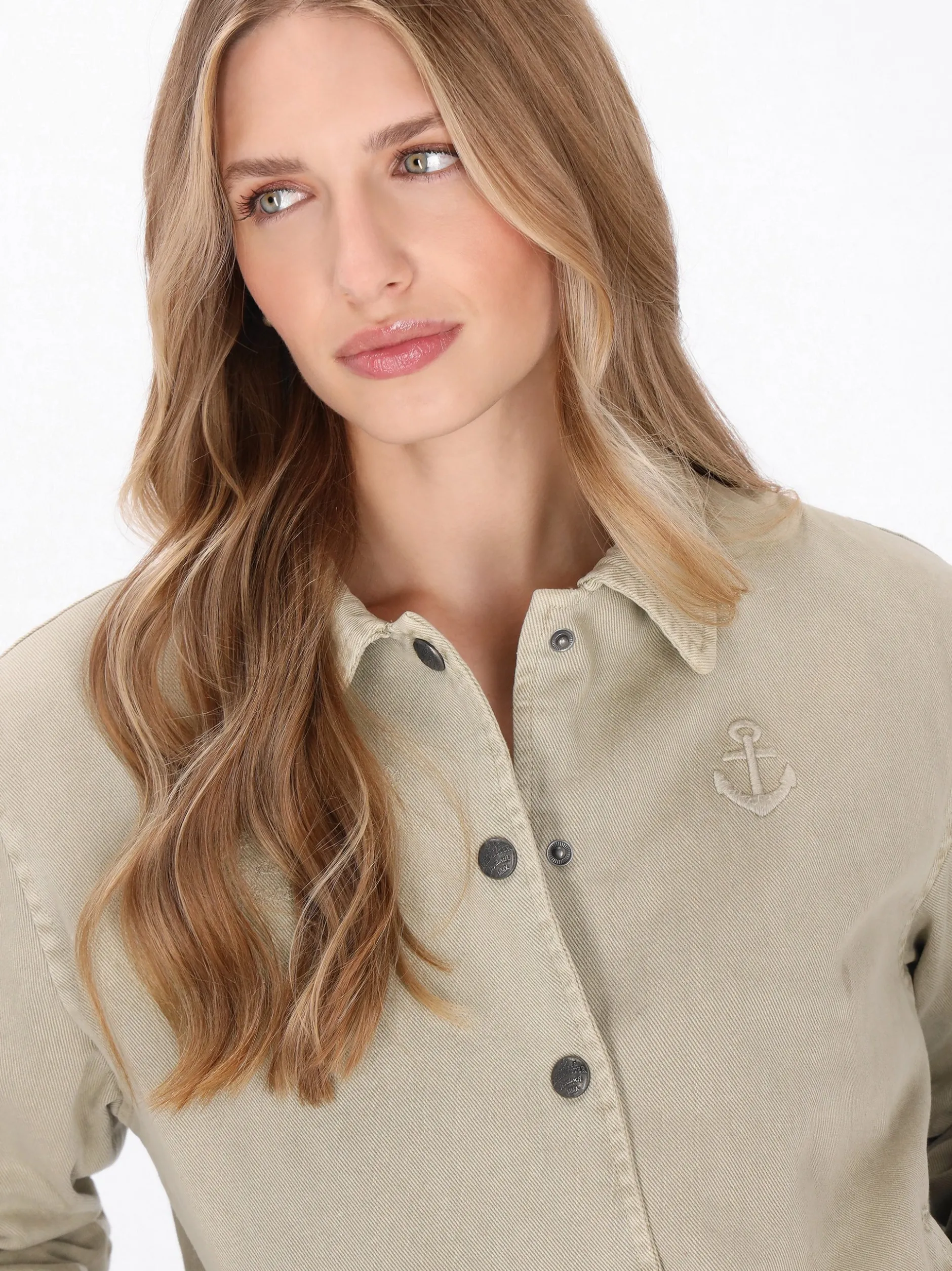 Dreimaster Damen Jacke in sand