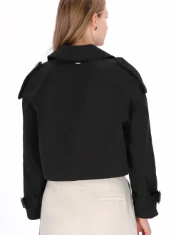 Dreimaster Damen Jacke in schwarz