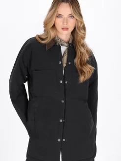 Dreimaster Damen Jacke in schwarz