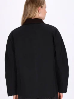 Dreimaster Damen Jacke in schwarz