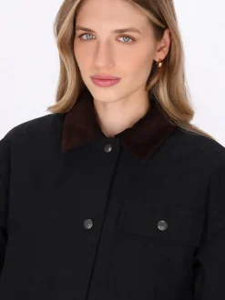 Dreimaster Damen Jacke in schwarz