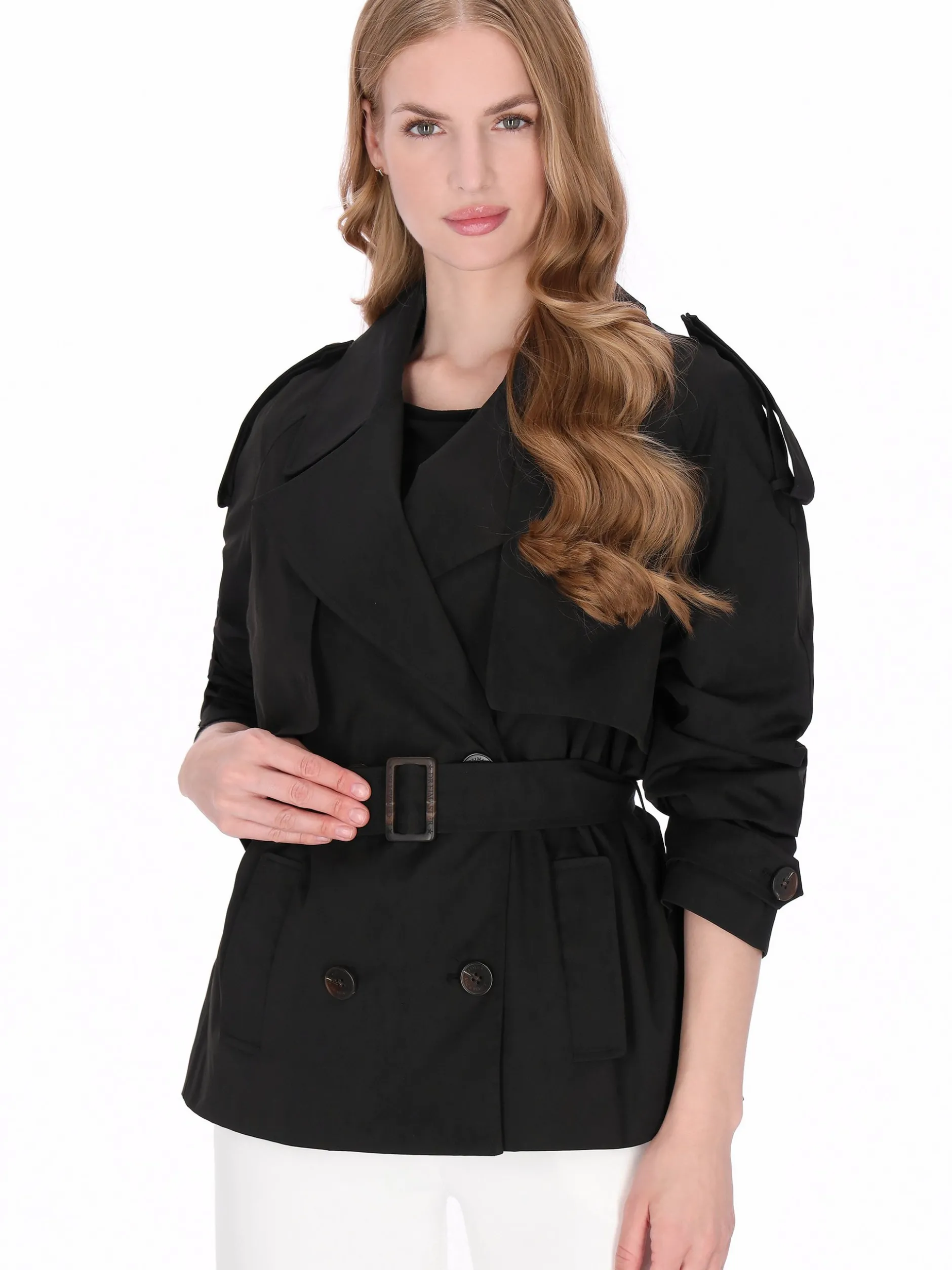Dreimaster Damen Jacke in schwarz