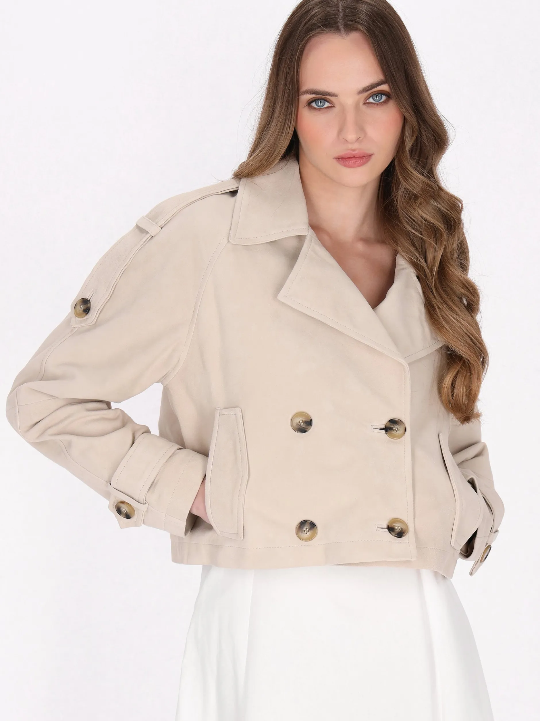 Dreimaster Damen Jacke in weiß