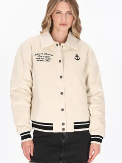 Dreimaster Damen Jacke in weiß