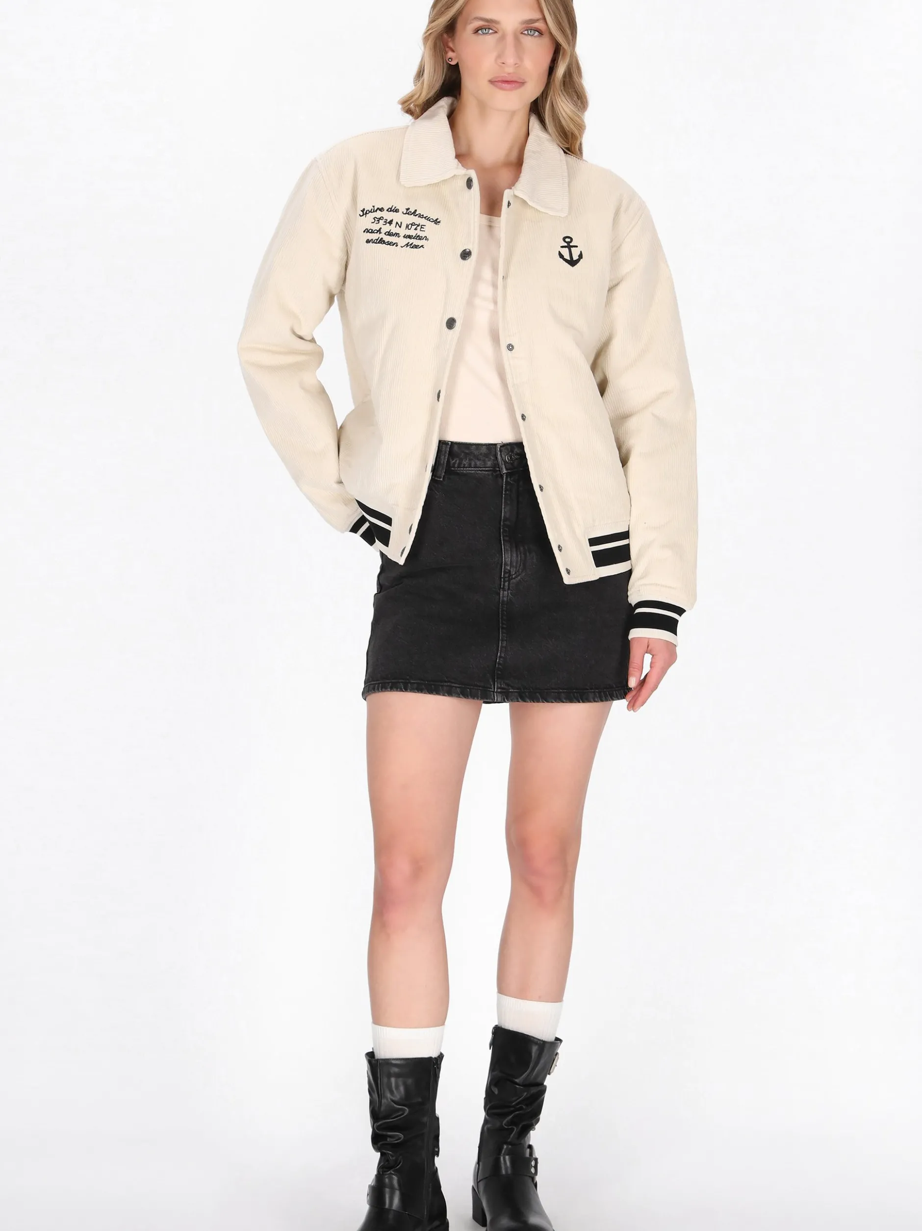 Dreimaster Damen Jacke in weiß