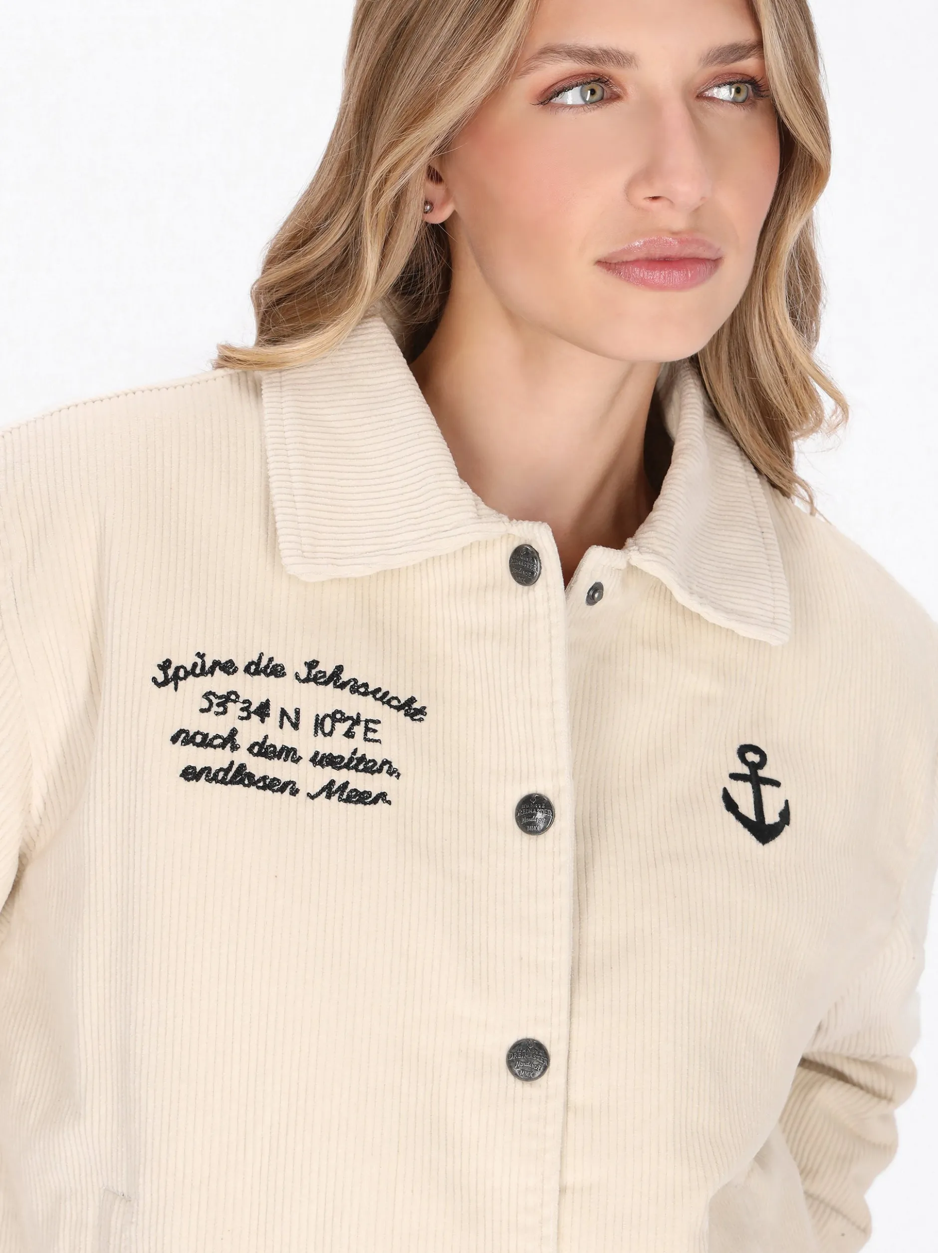 Dreimaster Damen Jacke in weiß