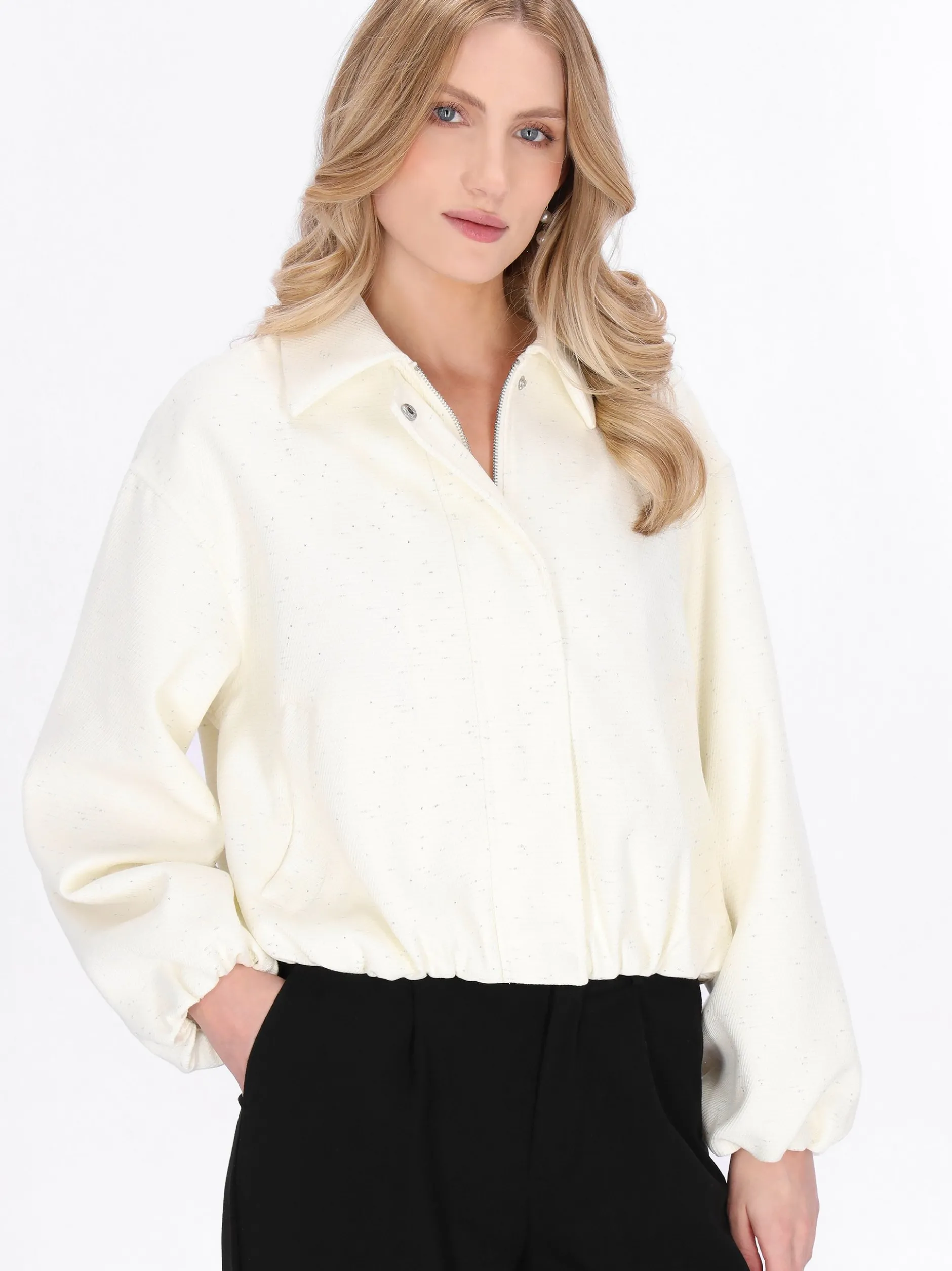 Dreimaster Damen Jacke in weiß