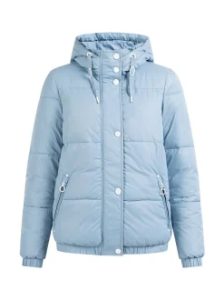 Dreimaster Damen Jacke mit Wattierung in hellblau