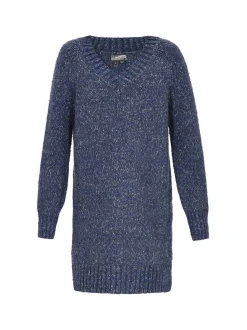 Dreimaster Damen Kleid in blau - Länge: mittel