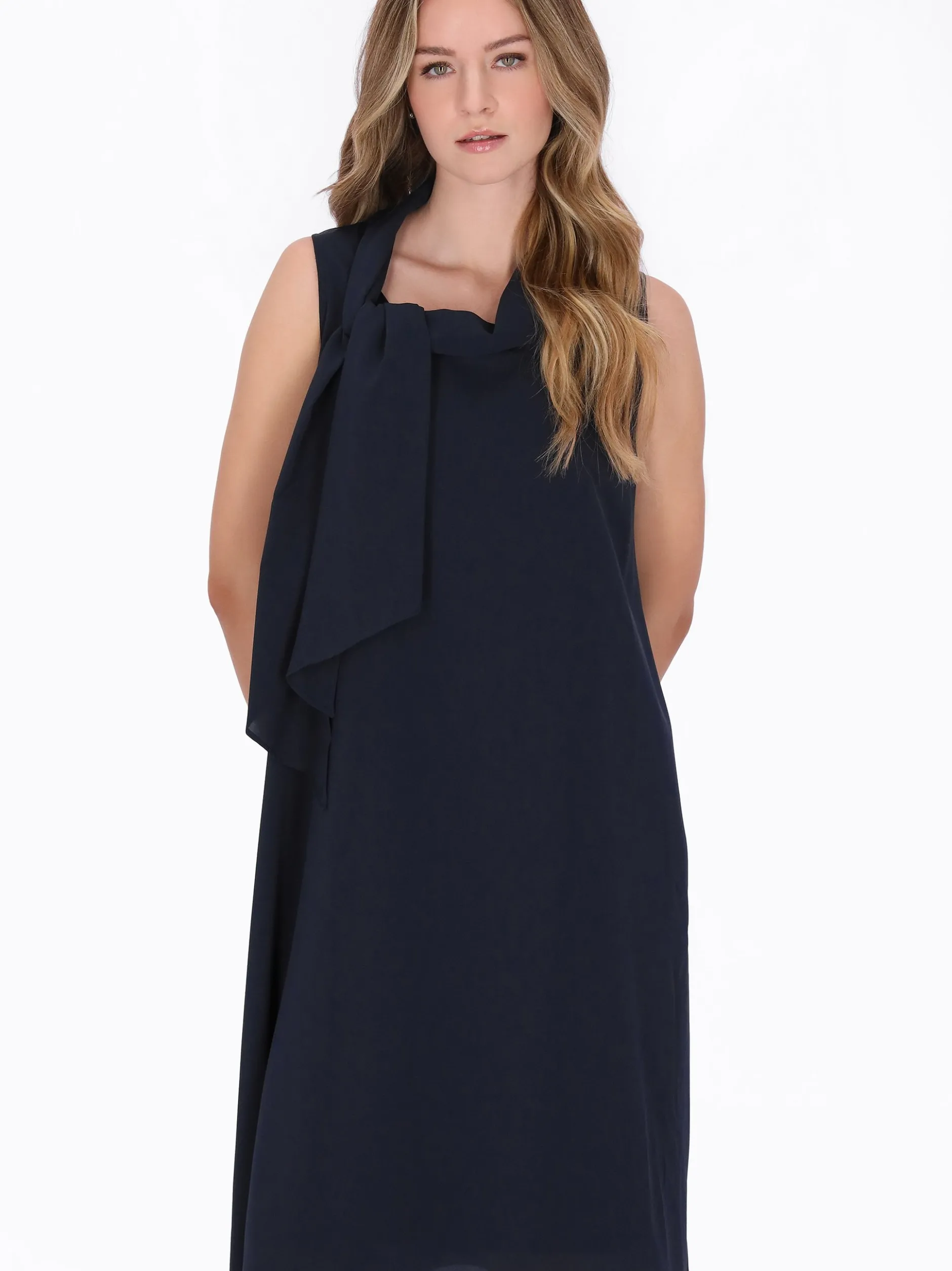 Dreimaster Damen Kleid in blau - Länge: mittel