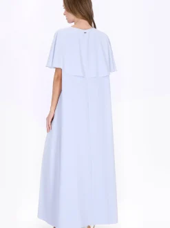 Dreimaster Damen Kleid in hellblau - Länge: mittel
