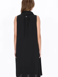 Dreimaster Damen Kleid in schwarz - Länge: mittel
