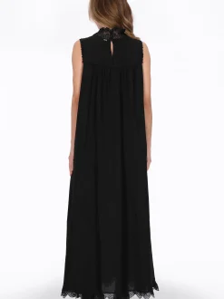 Dreimaster Damen Kleid in schwarz - Länge: mittel