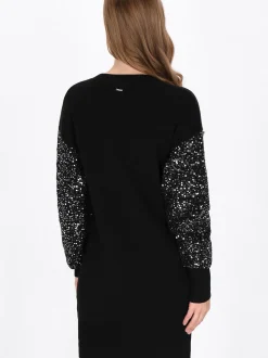 Dreimaster Damen Kleid in schwarz - Länge: mittel