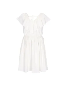 Dreimaster Damen Kleid in weiß - Länge: mittel