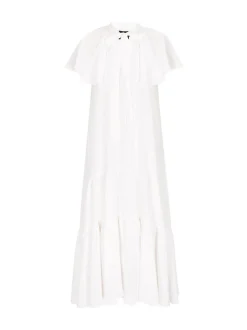 Dreimaster Damen Kleid in weiß - Länge: mittel