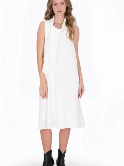 Dreimaster Damen Kleid in weiß - Länge: mittel