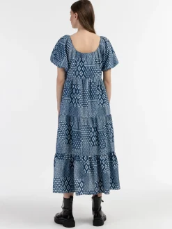 Dreimaster Damen Kurzes Maxikleid in marine