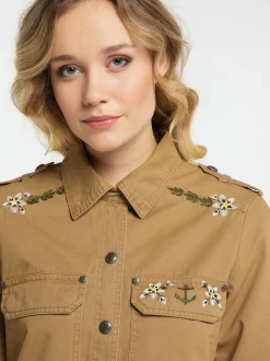 Dreimaster Damen leichte Jacke in sand