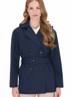 Dreimaster Damen Mantel in marine