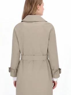 Dreimaster Damen Mantel in oliv