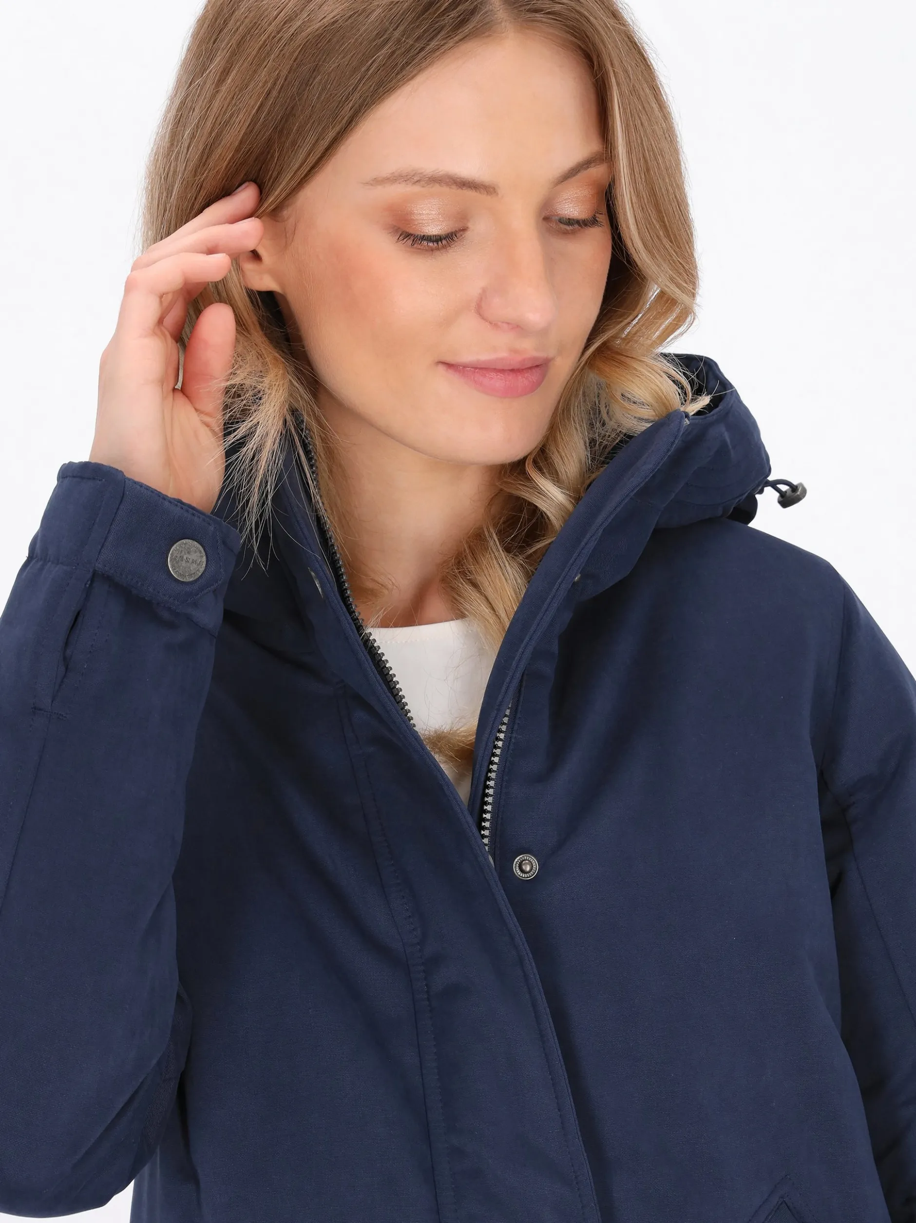 Dreimaster Damen Parka in marine