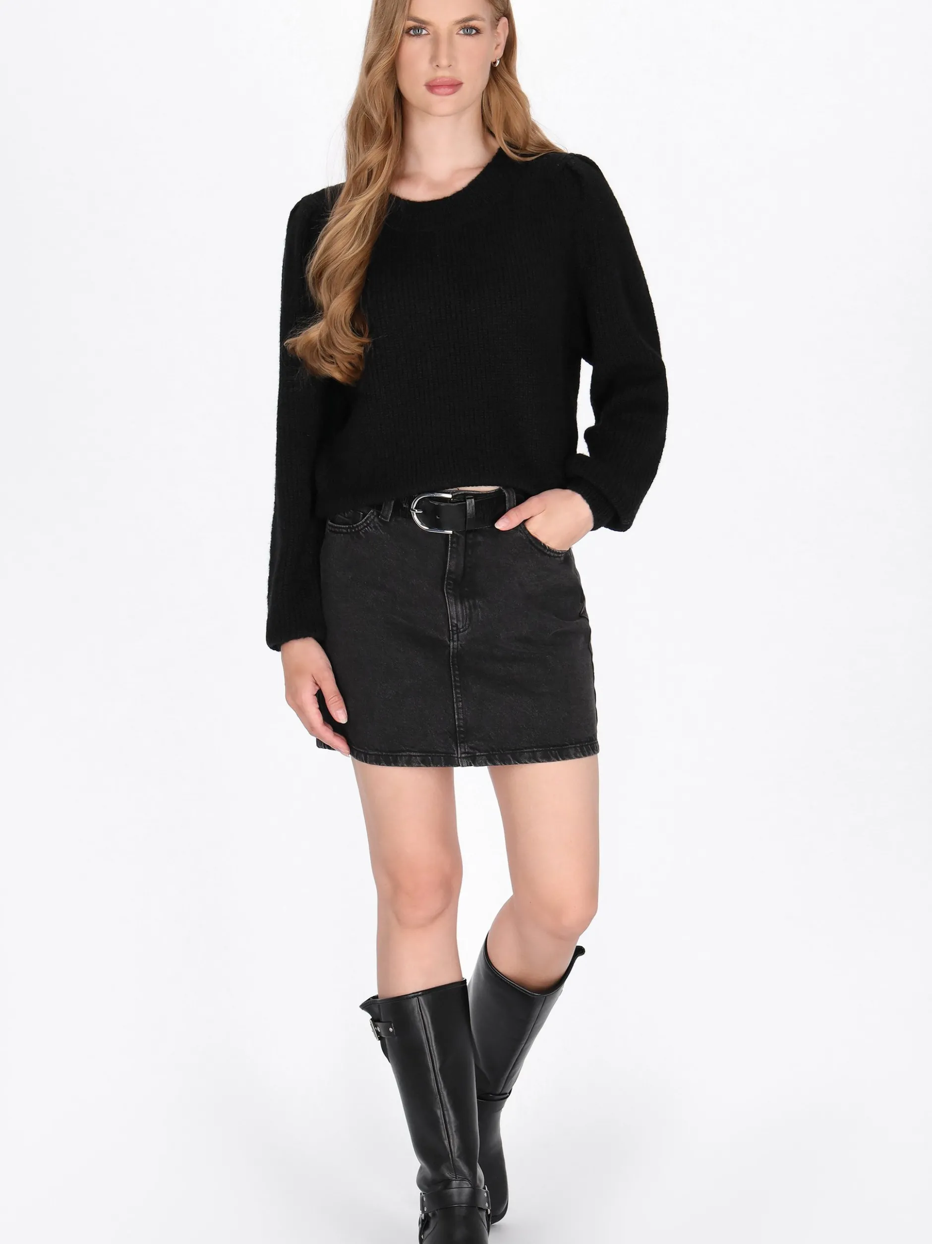 Dreimaster Damen Pullover in schwarz