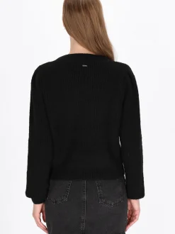 Dreimaster Damen Pullover in schwarz