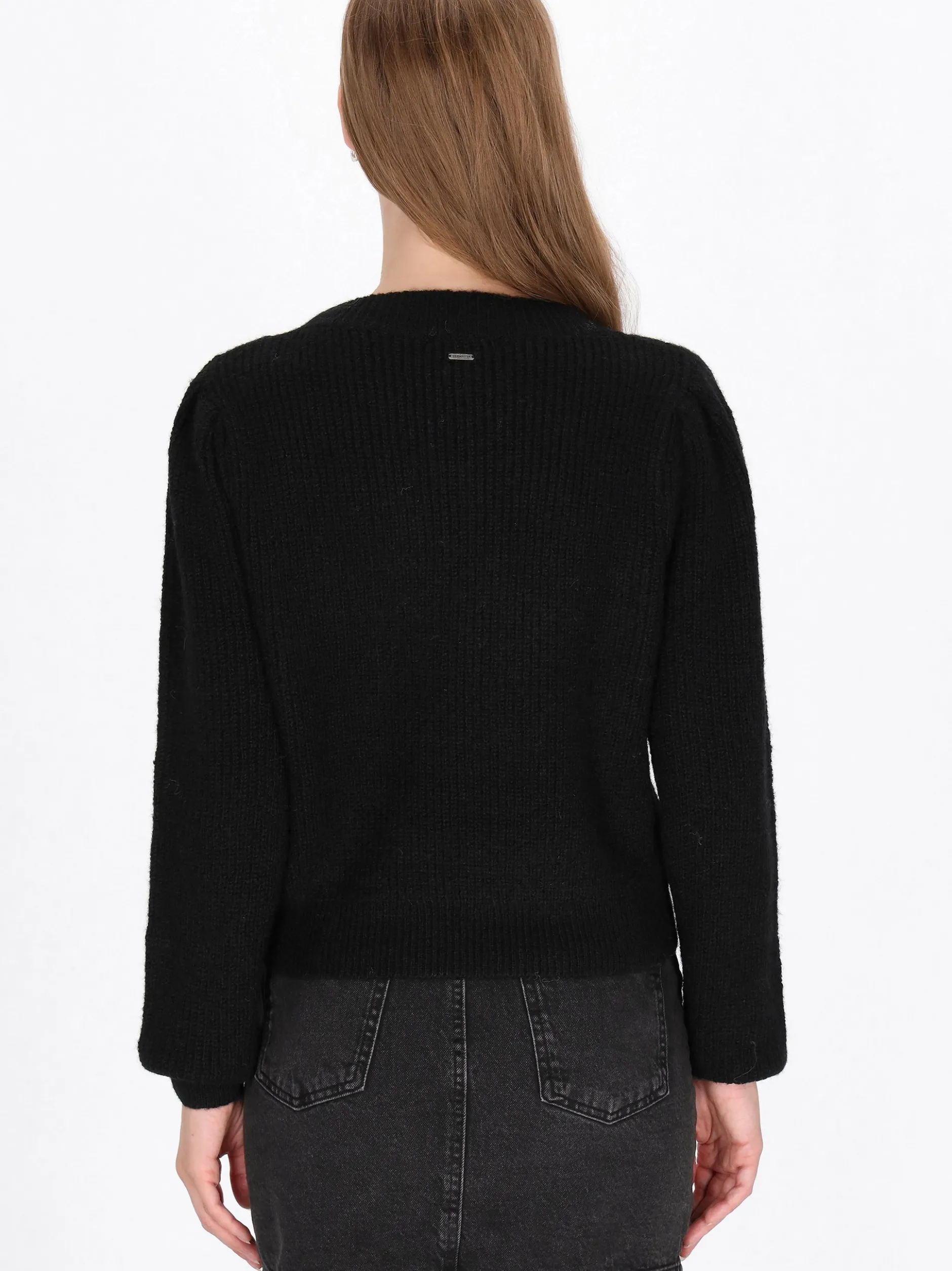 Dreimaster Damen Pullover in schwarz