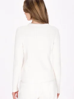 Dreimaster Damen Pullover in weiß