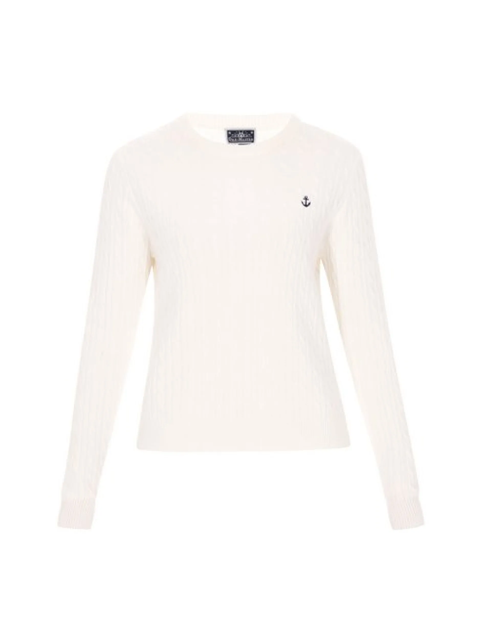 Dreimaster Damen Pullover in weiß