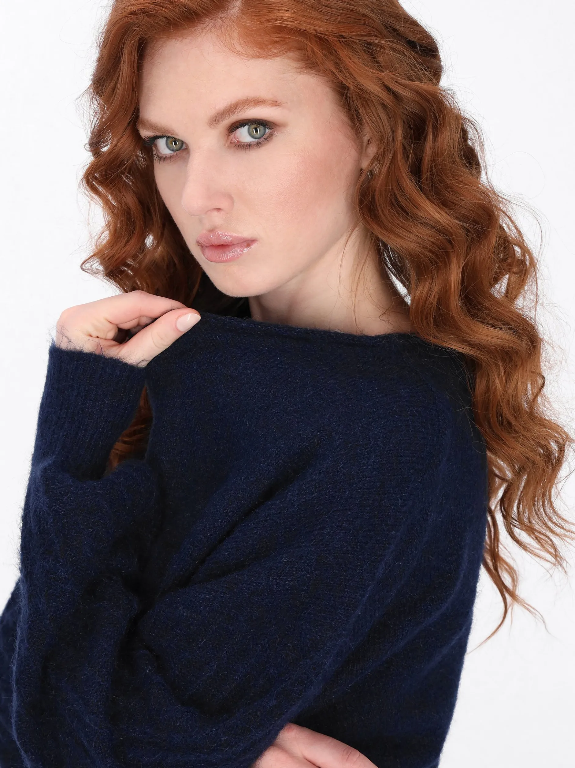 Dreimaster Damen Pullover in marine
