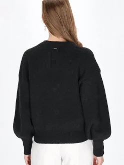 Dreimaster Damen Pullover in schwarz