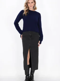 Dreimaster Damen Pullover in marine