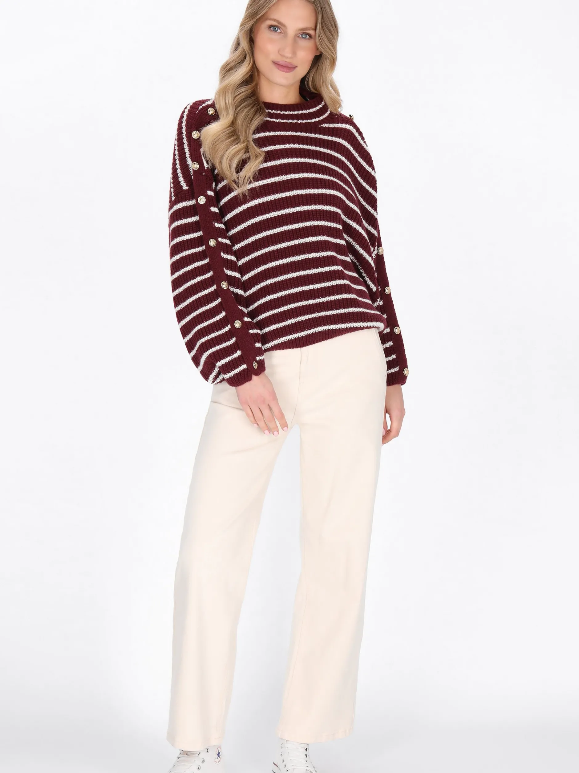 Dreimaster Damen Pullover in rot
