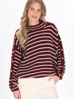 Dreimaster Damen Pullover in rot