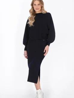 Dreimaster Damen Pullover in marine
