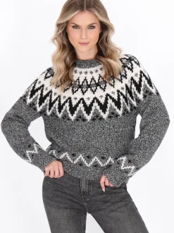 Dreimaster Damen Pullover in schwarz