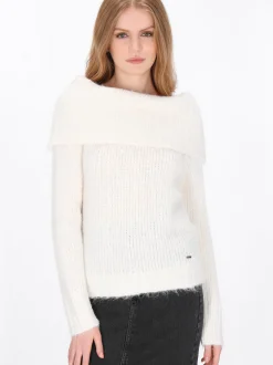 Dreimaster Damen Pullover in weiß